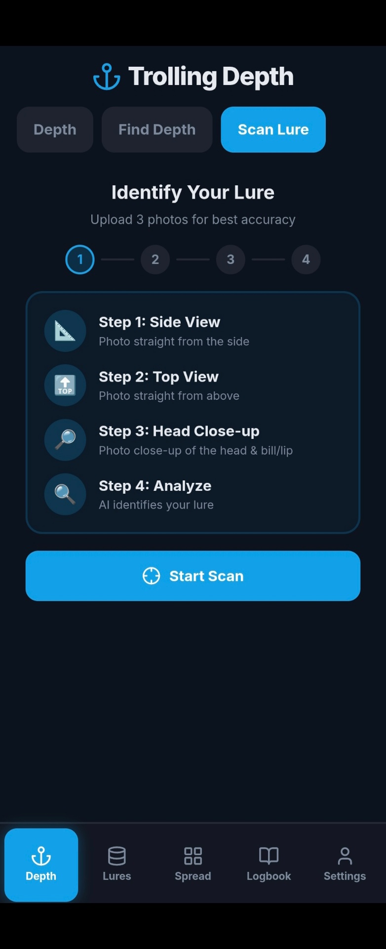 Scan & identify lures